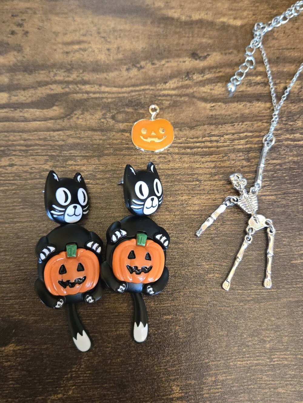 Halloween Jewelry! Earrings, Charm And Necklace